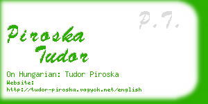 piroska tudor business card